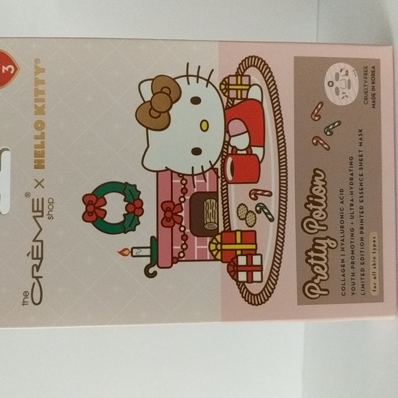🍀 the Creme Shop 🍀 Hello Kitty Collagen Mask + Macaron Lip Balm Gift Set 🍀 - Picture 2 of 6